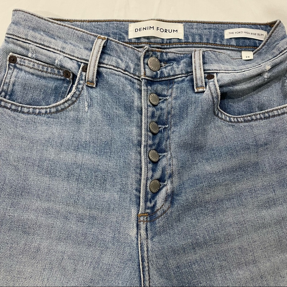 【Artrizia】Denim Forum High Rise Slim Jeans - Picture 6 of 7